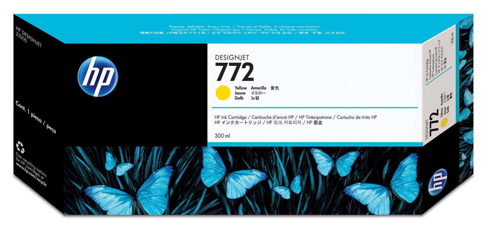 No. 772 Ink Cartridge Yellow - 300ml
