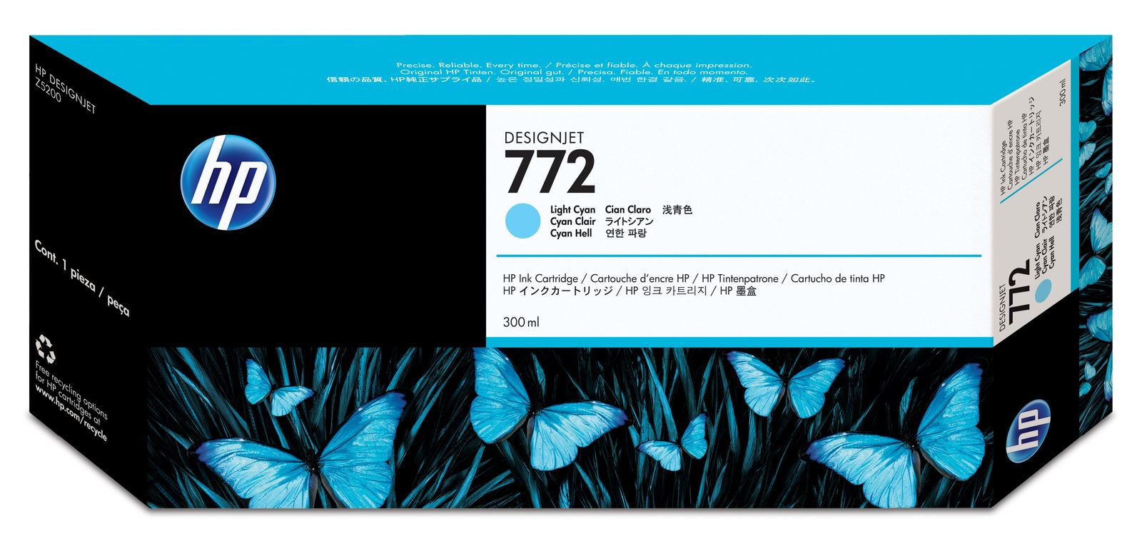 No. 772 Ink Cartridge Light Cyan - 300ml