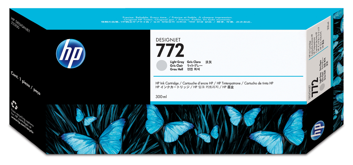 No. 772 Ink Cartridge Light Grey - 300ml