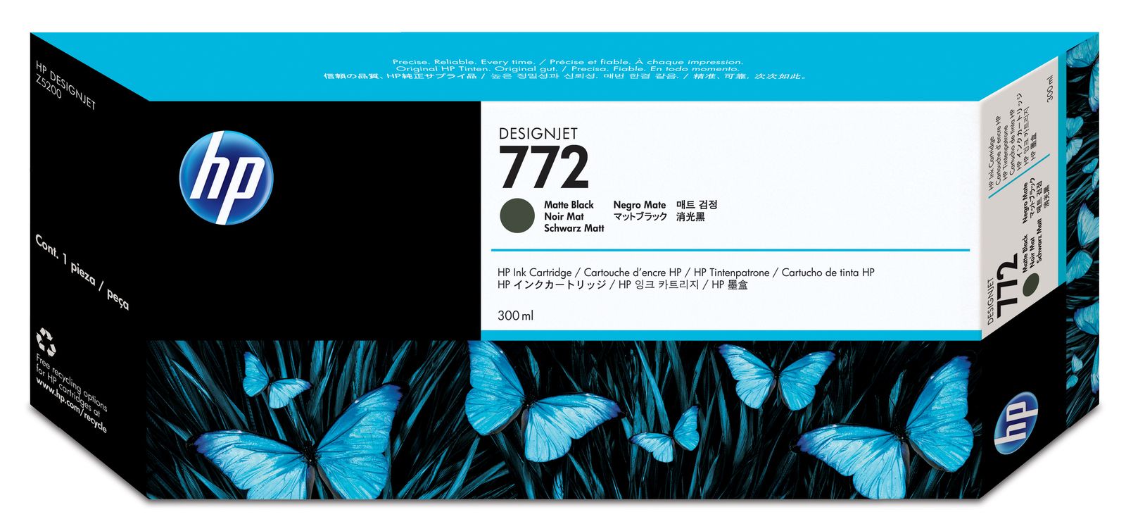 No. 772 Ink Cartridge Matte Black - 300ml