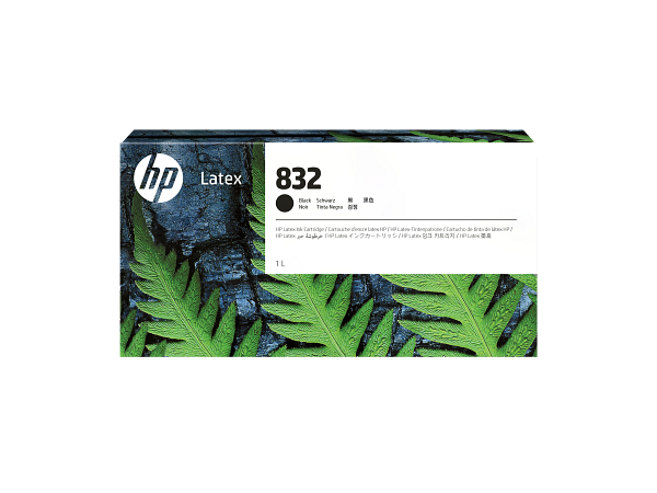 HP 832 1-Litre Black Latex Ink Cartridge